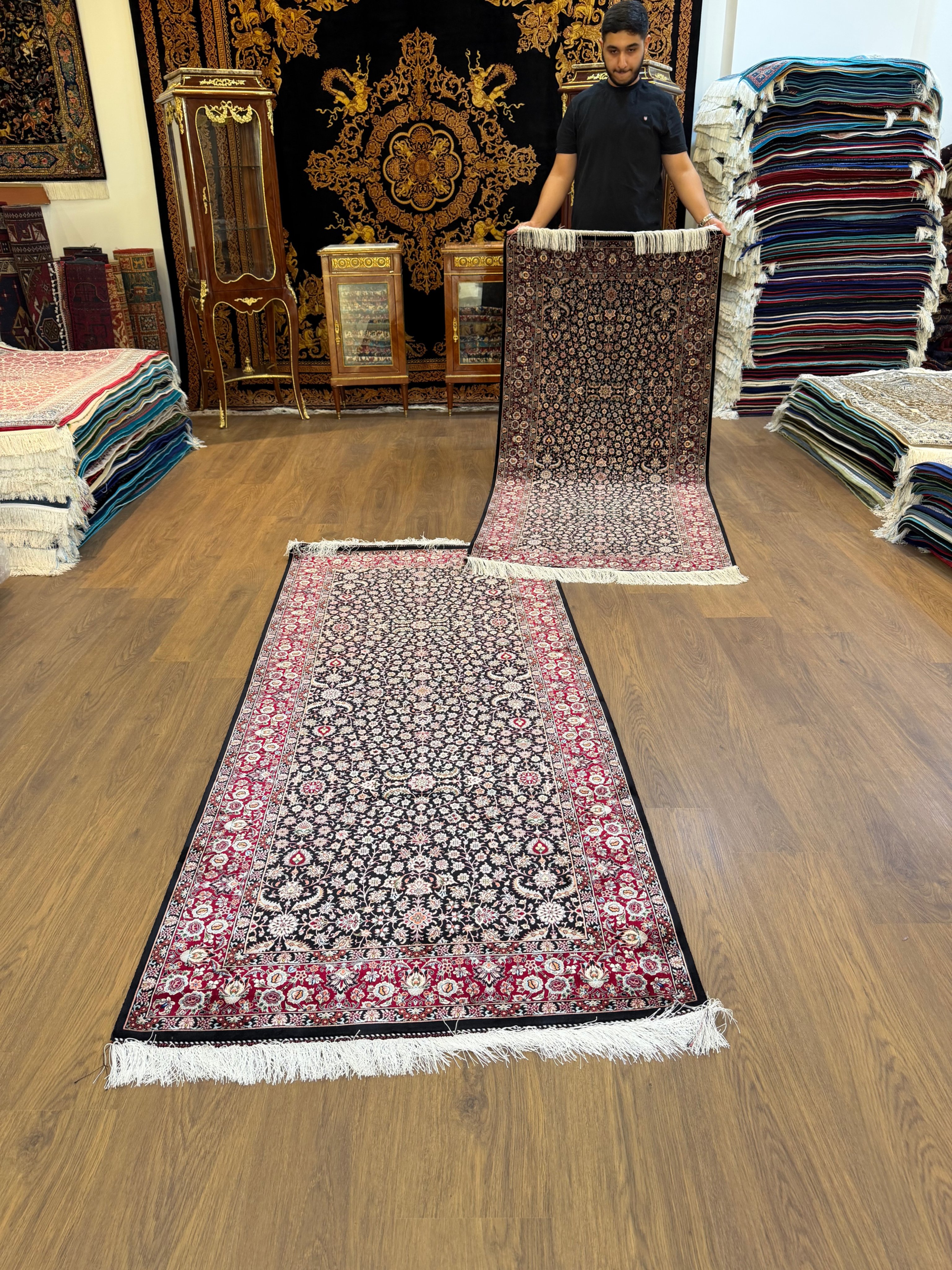 İran İpek Halı Yolluk 90 x 200