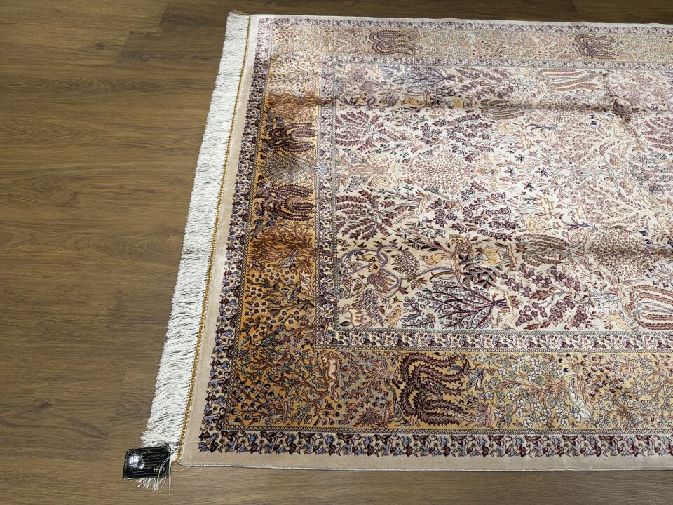 İran İpek Halı 150 x 225 Çöl Seferi