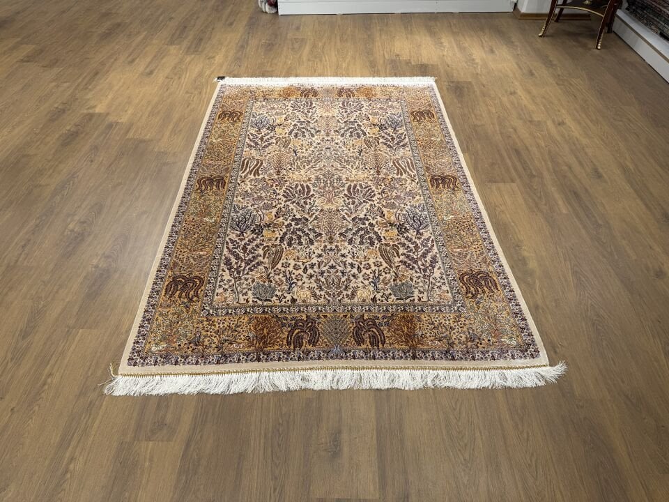 İran İpek Halı 150 x 225 Çöl Seferi