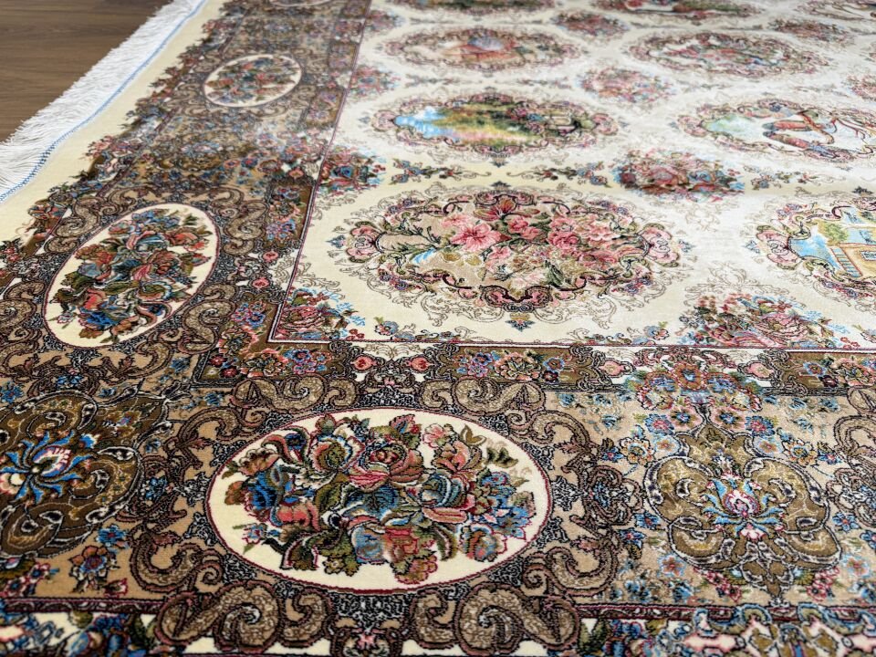İran İpek Halı 150 x 225 Binbirgece