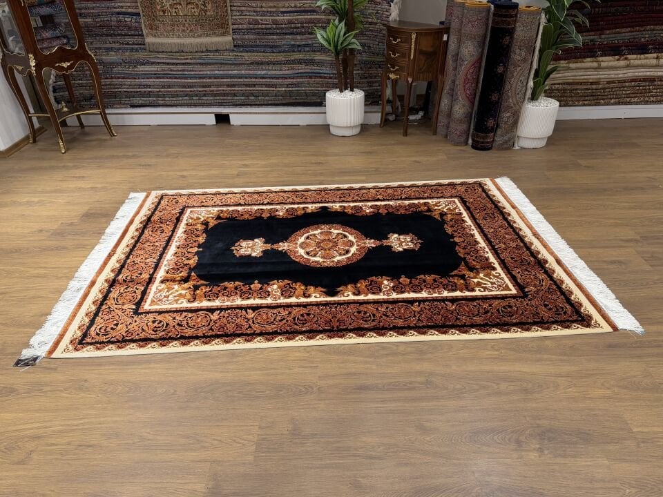 İran İpek Halı 150 x 225 Melek Figürü