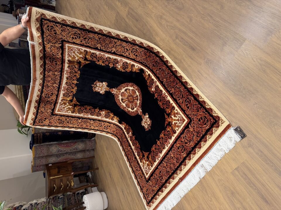 İran İpek Halı 150 x 225 Melek Figürü