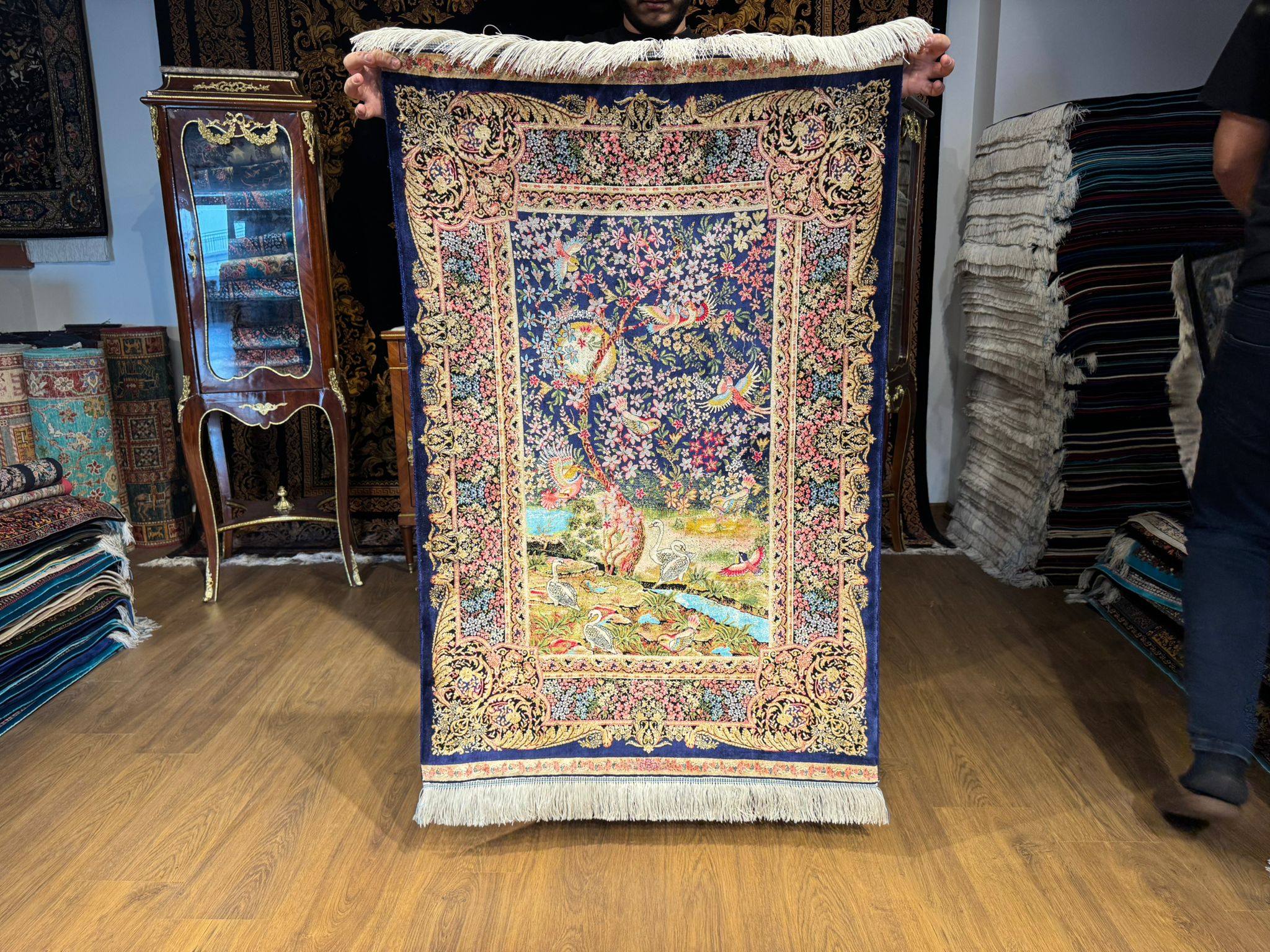 İran İpek Halı 80 x 120 Hayat Ağacı