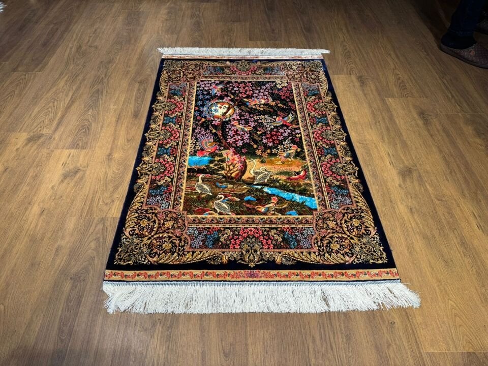 İran İpek Halı 80 x 120 Hayat Ağacı