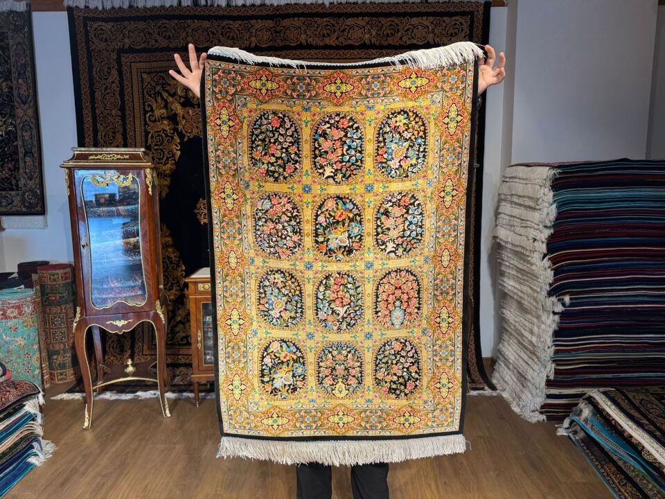 İran İpek Halı 80 x 120 BinBirGece Deseni