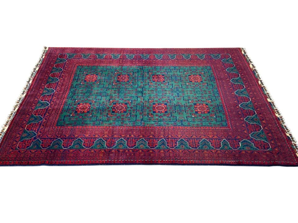 El Dokuma Afgan Bilicik Halı 3 m²
