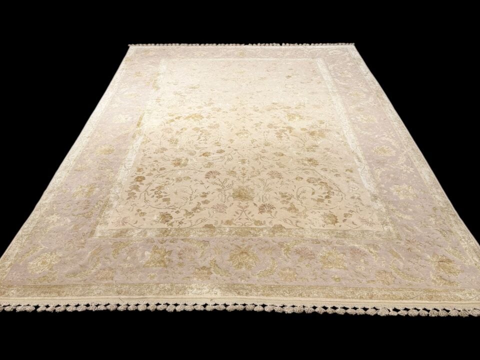 EXCLUSİVE EL DOKUMA SAF İPEK VE YÜN TUĞRALI HALI (220x320) 7 m2