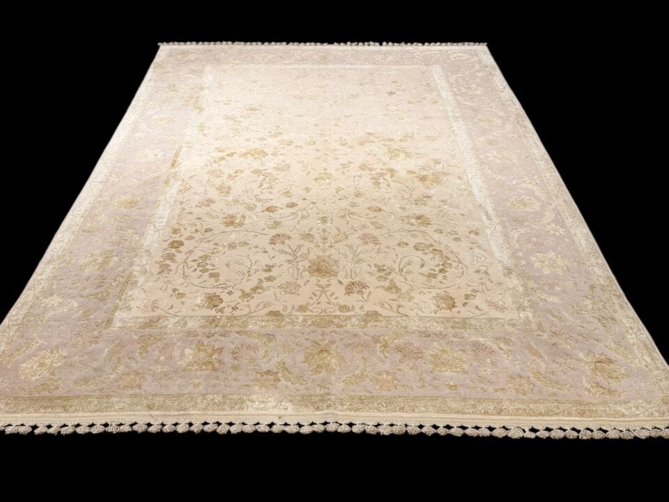 EXCLUSİVE EL DOKUMA SAF İPEK VE YÜN TUĞRALI HALI (220x320) 7 m2