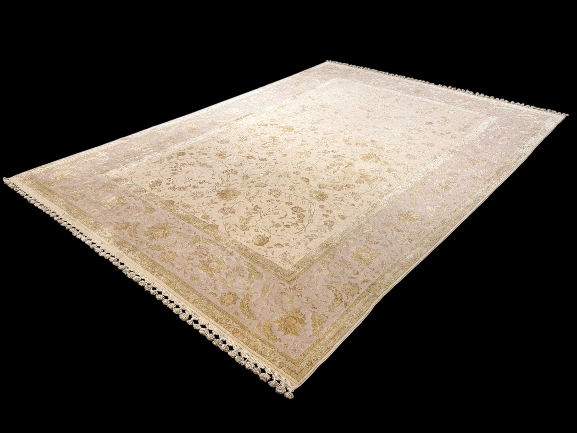 EXCLUSİVE EL DOKUMA SAF İPEK VE YÜN TUĞRALI HALI (220x320) 7 m2