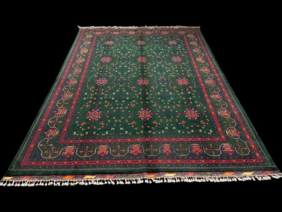 EL DOKUMA AFGAN BİLCİK HALI (200x300) 6 m²