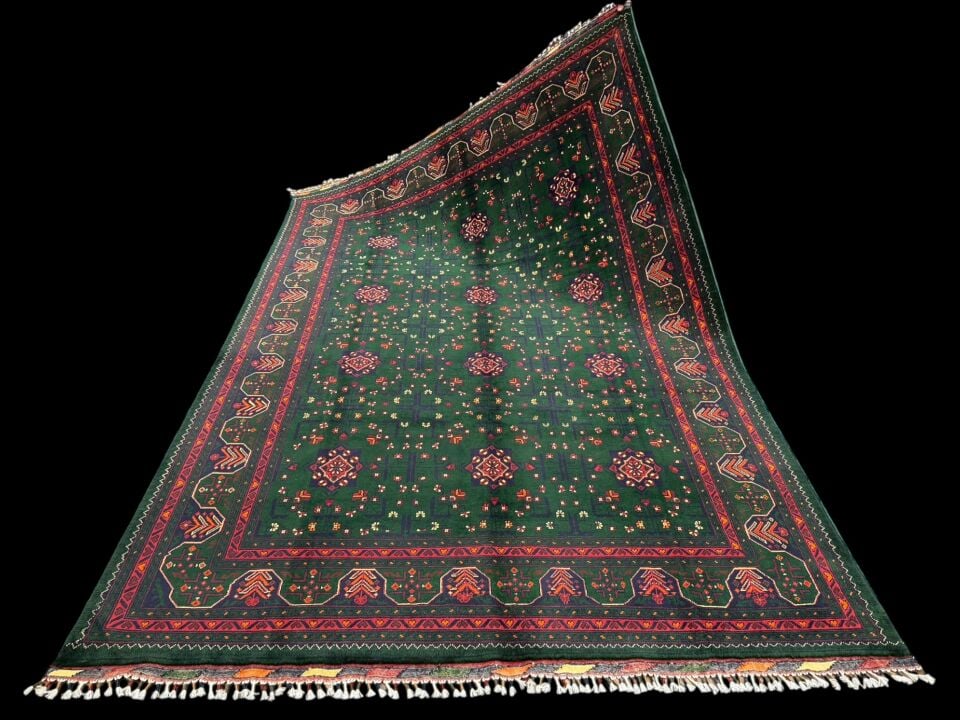 EL DOKUMA AFGAN BİLCİK HALI (200x300) 6 m²