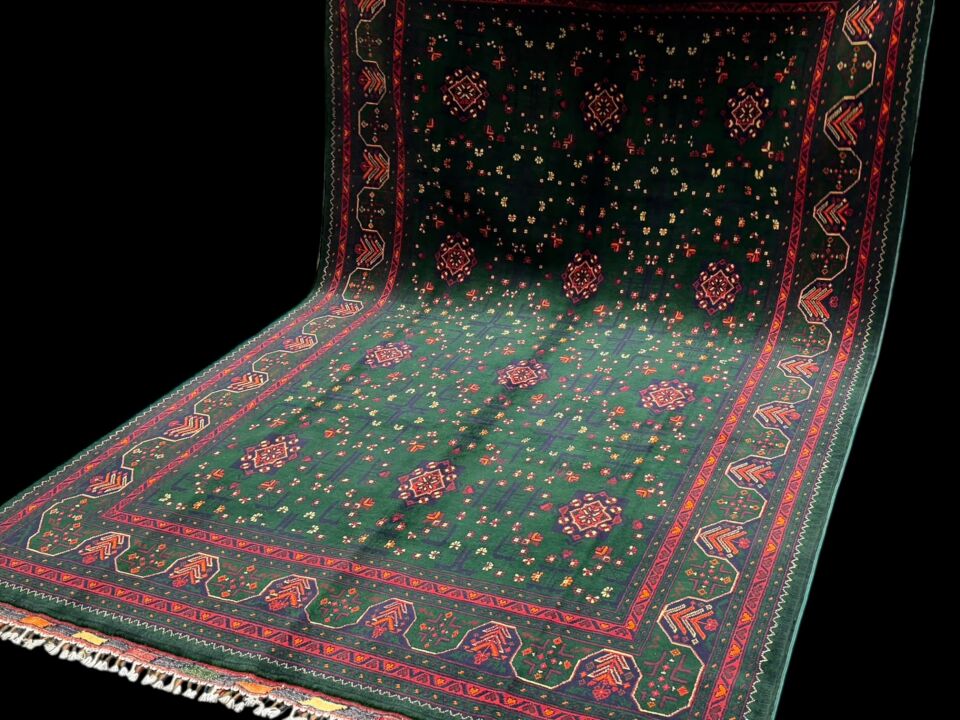 EL DOKUMA AFGAN BİLCİK HALI (200x300) 6 m²