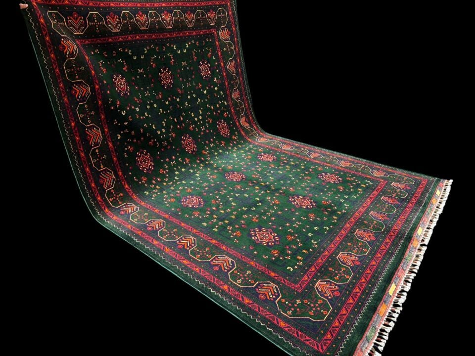 EL DOKUMA AFGAN BİLCİK HALI (200x300) 6 m²