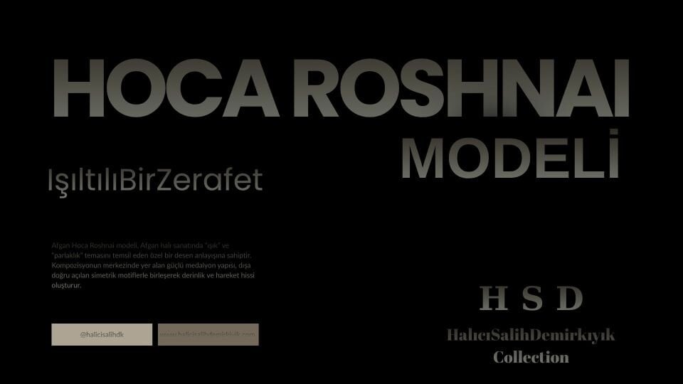 Afgan Hoca Roshnai Model Makina Dokuma Halı (Ebat Seçiniz)