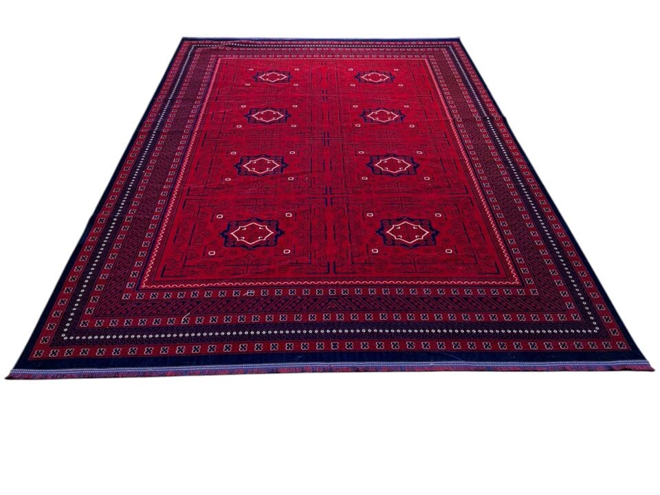 Afgan Belcik Model Makina Dokuma Halı (Ebat Seçiniz)