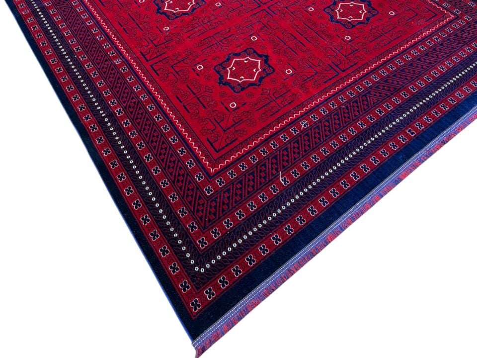 Afgan Belcik Model Makina Dokuma Halı (Ebat Seçiniz)