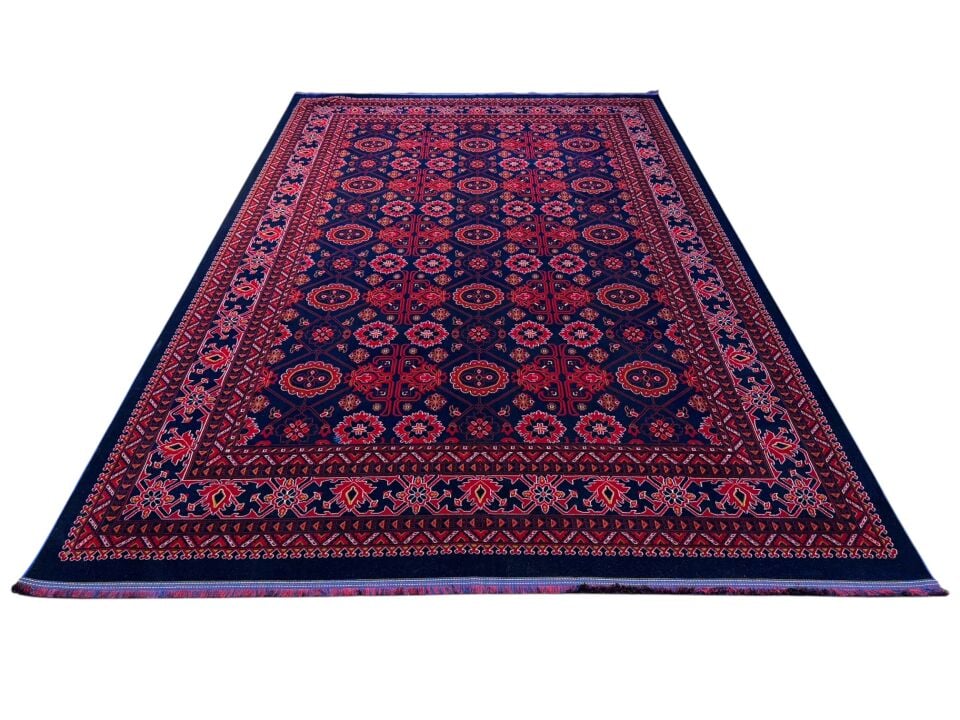 Afgan Buhara Model Makina Dokuma Halı (Ebat Seçiniz)