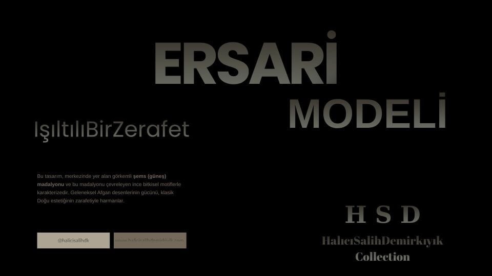 Afgan Ersari Model Makina Dokuma Halı (Ebat Seçiniz)