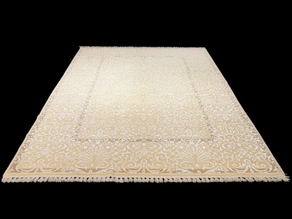 EL DOKUMA İMZALI PERA HALISI SAF İPEK VE YÜN 200 x 300 ( 6 m² )